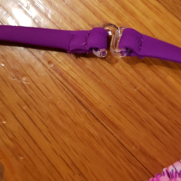 Like New Purple & Pink Girl's Zig Zag Tankini Sz 7 - Picture 5 of 8